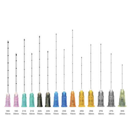 Platinum Threads sterile cannula used for dermal filler and collagen thread treatments